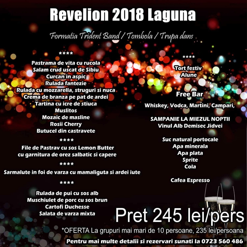 anunturi gratuite Revelion 2018 Restaurant Laguna Constanta